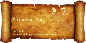Meissner Tas névjegykártya